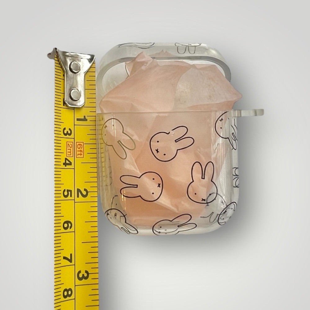 Miffy AirPods Clear Soft Earbuds Case Cute Kawaii White Germany Import New - Picture 5 of 13
